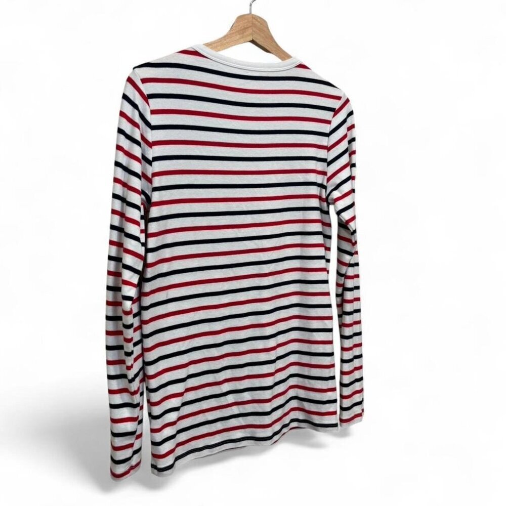 Gap Blue Striped Long Sleeve Shirt Size Large - Picture 2 of 4